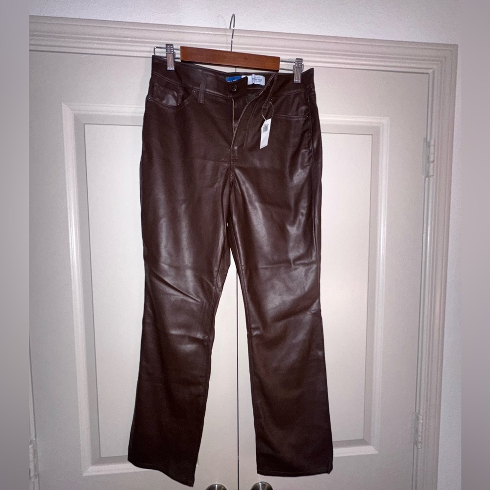 Old Navy Brown Leather Pants